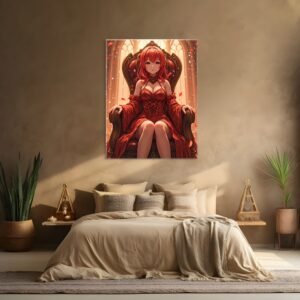 Anime Erotic Art, Waifu Wall Art, Fantasy Print Canvas, HQ