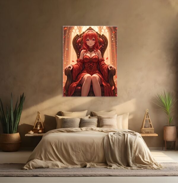 Anime Erotic Art, Waifu Wall Art, Fantasy Print Canvas, HQ